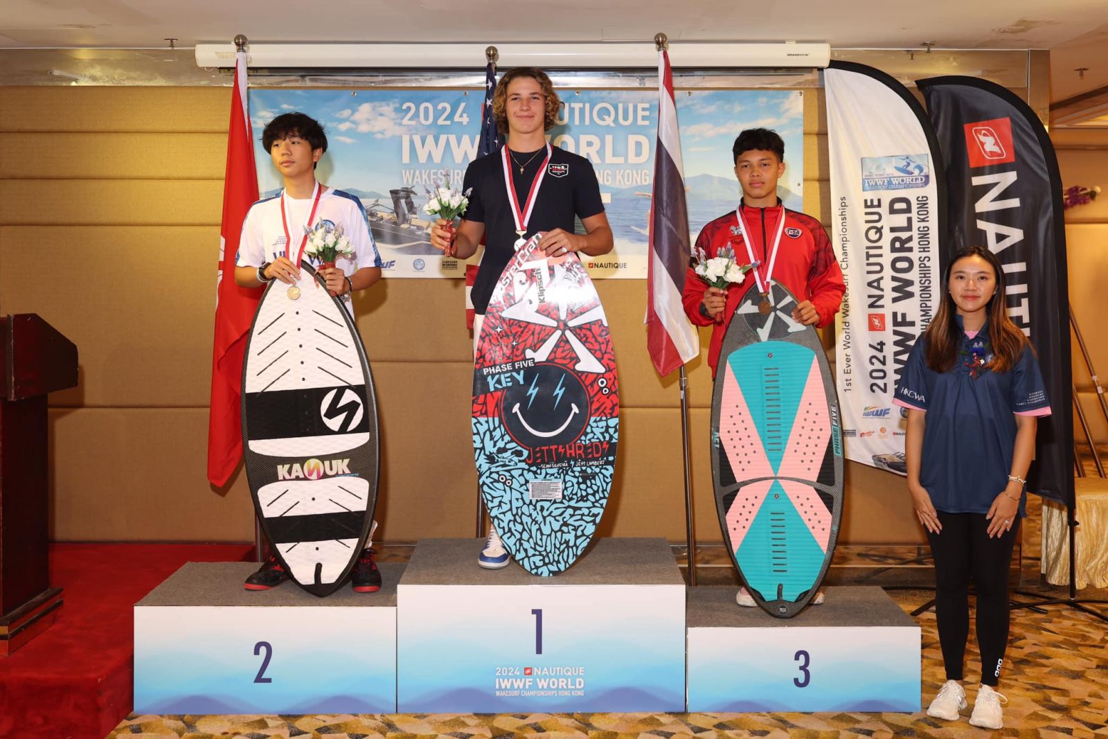 2 นักกีฬาเอ็กซ์ตรีมไทย คว้าอันดับที่ 3 ในศึกชิงแชมป์โลกรายการ “2024 IWWF World Wakesurf Championships” ที่ประเทศฮ่องกง